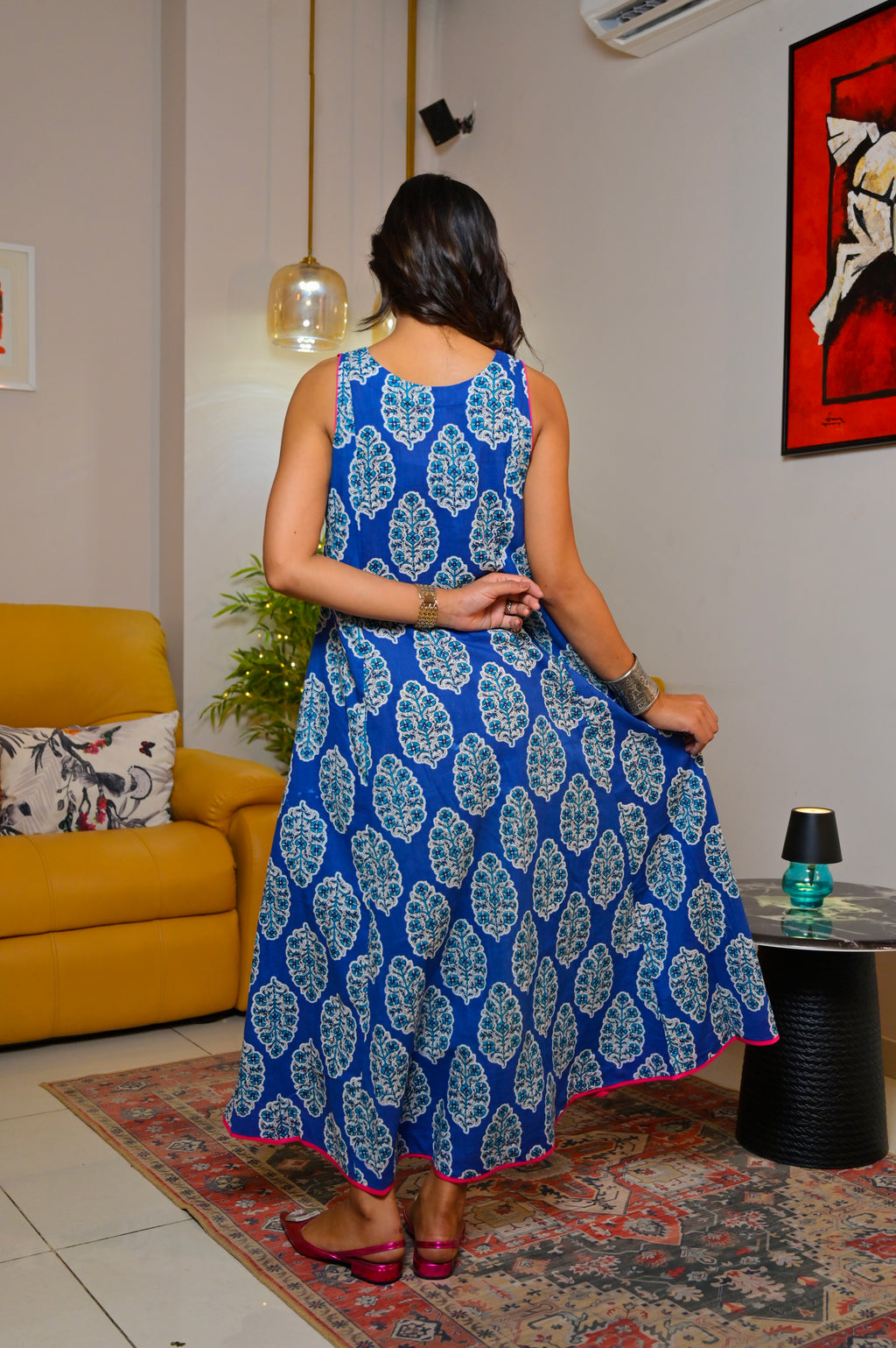 Indigo Midi Dress