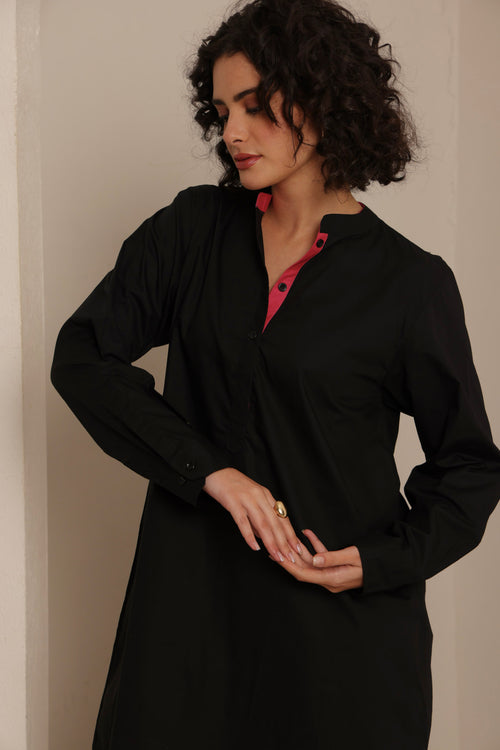 Black Kurta Set