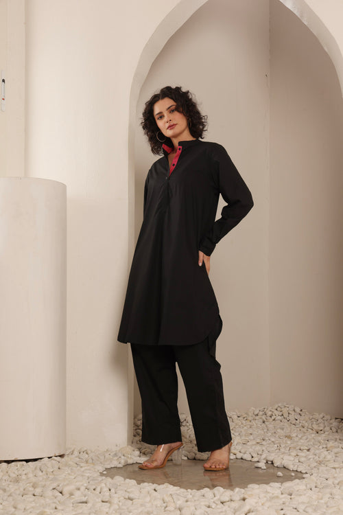 Black Kurta Set